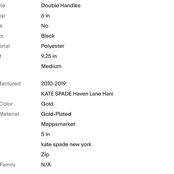 Women's Authentic KATE SPADE Haven Lane Hani Striped Tote Bag in Black Glitter - Picture 3 of 8